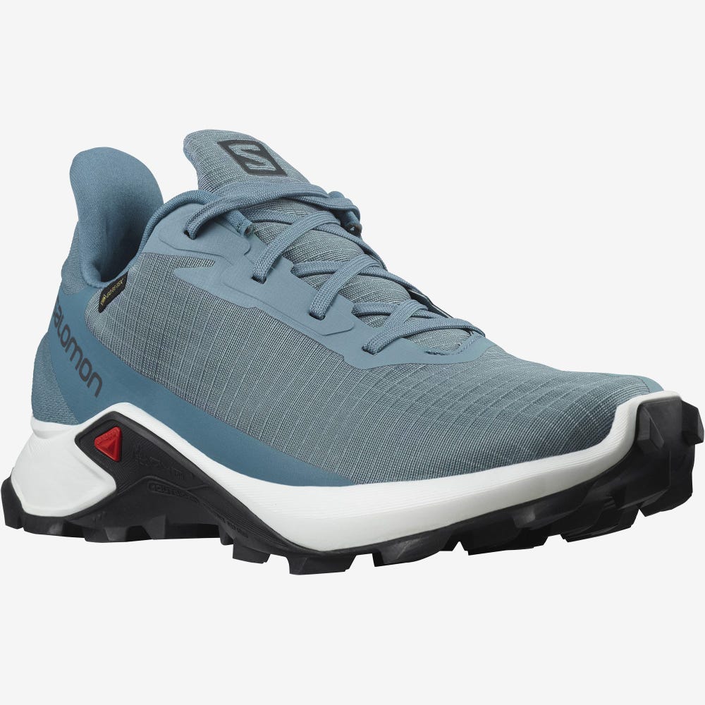 Salomon ALPHACROSS 3 GORE-TEX Terepfutó Cipő Női Fehér/Kék | HU215809