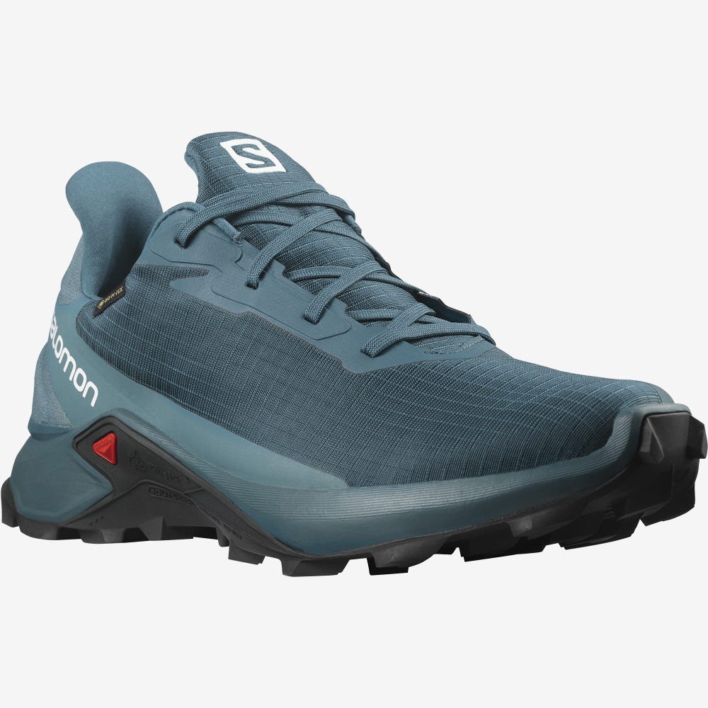 Salomon ALPHACROSS 3 GORE-TEX Terepfutó Cipő Férfi Kék | HU571634