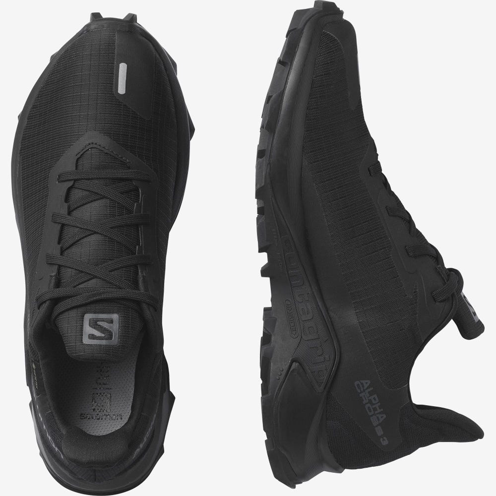 Salomon ALPHACROSS 3 GORE-TEX Terepfutó Cipő Női Fekete | HU837526