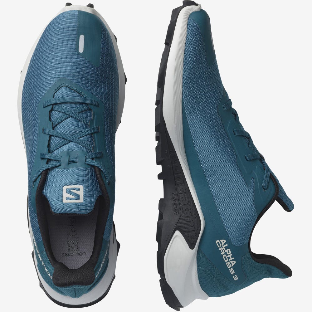 Salomon ALPHACROSS 3 Terepfutó Cipő Férfi Fekete | HU749380