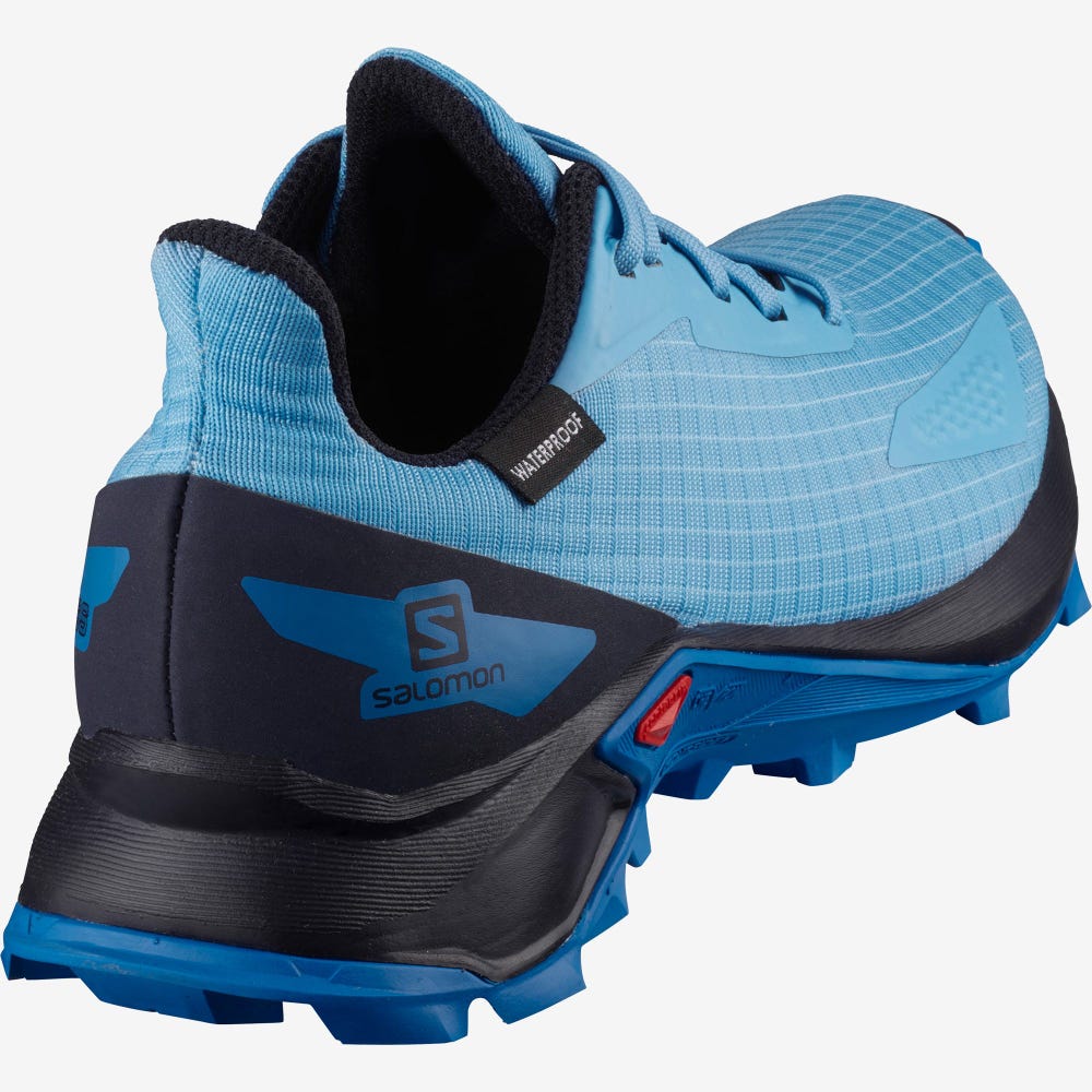 Salomon ALPHACROSS BLAST CLIMASALOMON™ WATERPROOF Terepfutó Cipő Gyerek Kék/Sötétkék/Sötétkék | HU742053