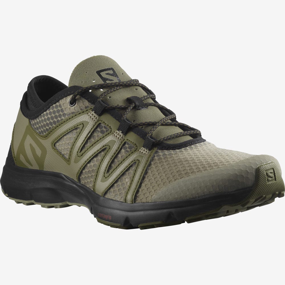 Salomon CROSSAMPHIBIAN SWIFT 2 Vizicipő Férfi Olivazöld/Fekete | HU913470