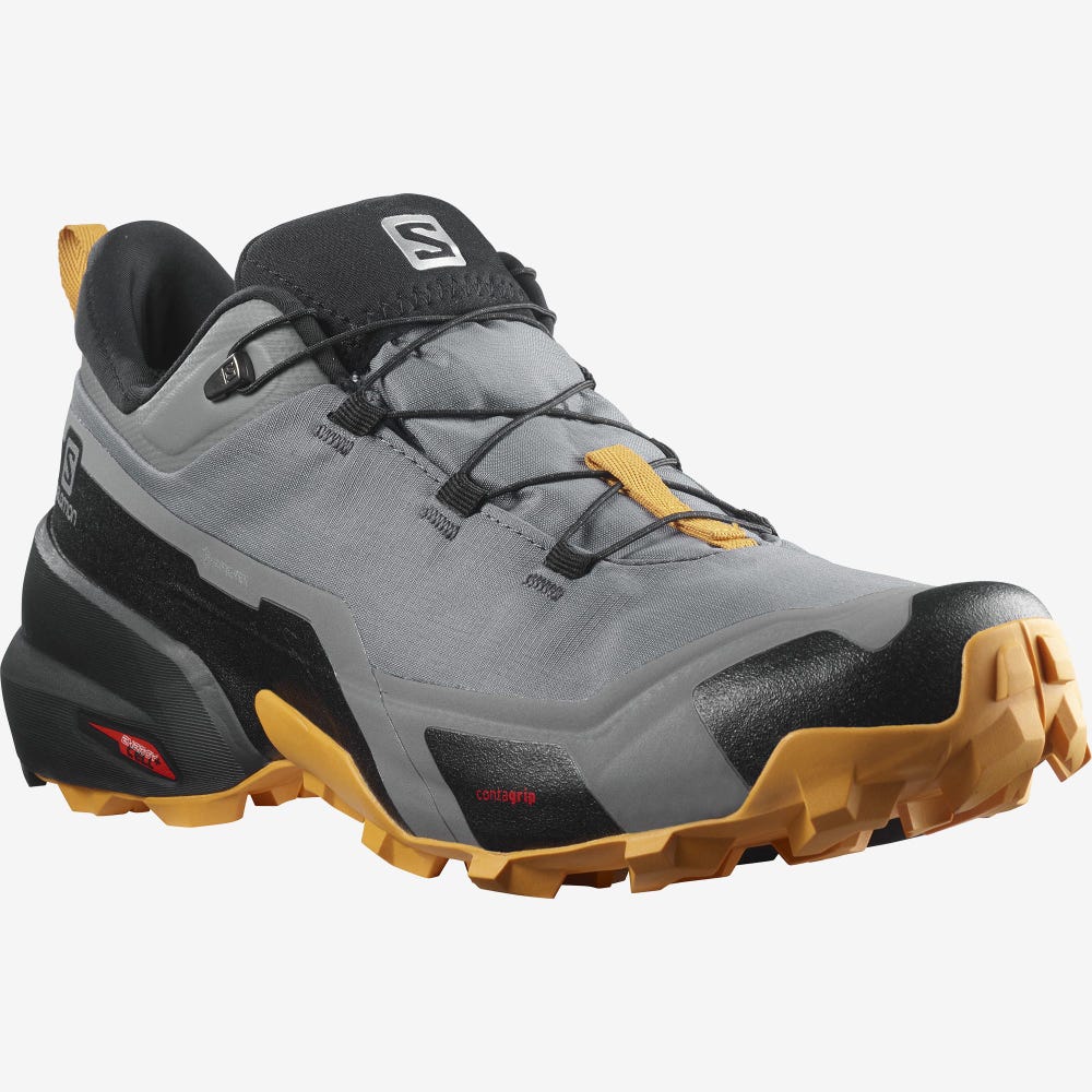 Salomon CROSS HIKE GORE-TEX Túracipő Férfi Khaki | HU180396