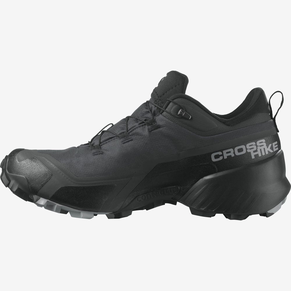 Salomon CROSS HIKE GORE-TEX Túracipő Férfi Fekete | HU609738