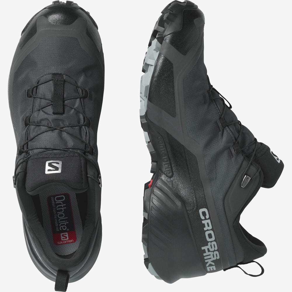 Salomon CROSS HIKE GORE-TEX Túracipő Férfi Fekete | HU609738