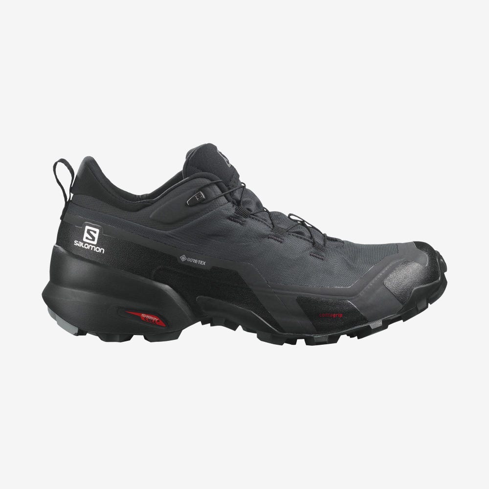 Salomon CROSS HIKE GORE-TEX Túracipő Férfi Fekete | HU609738