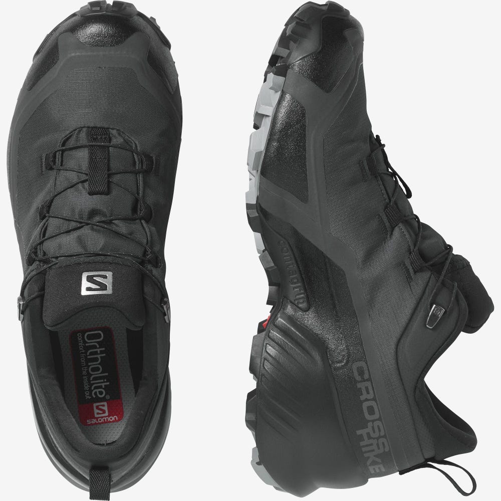 Salomon CROSS HIKE GORE-TEX Túracipő Női Fekete | HU097431