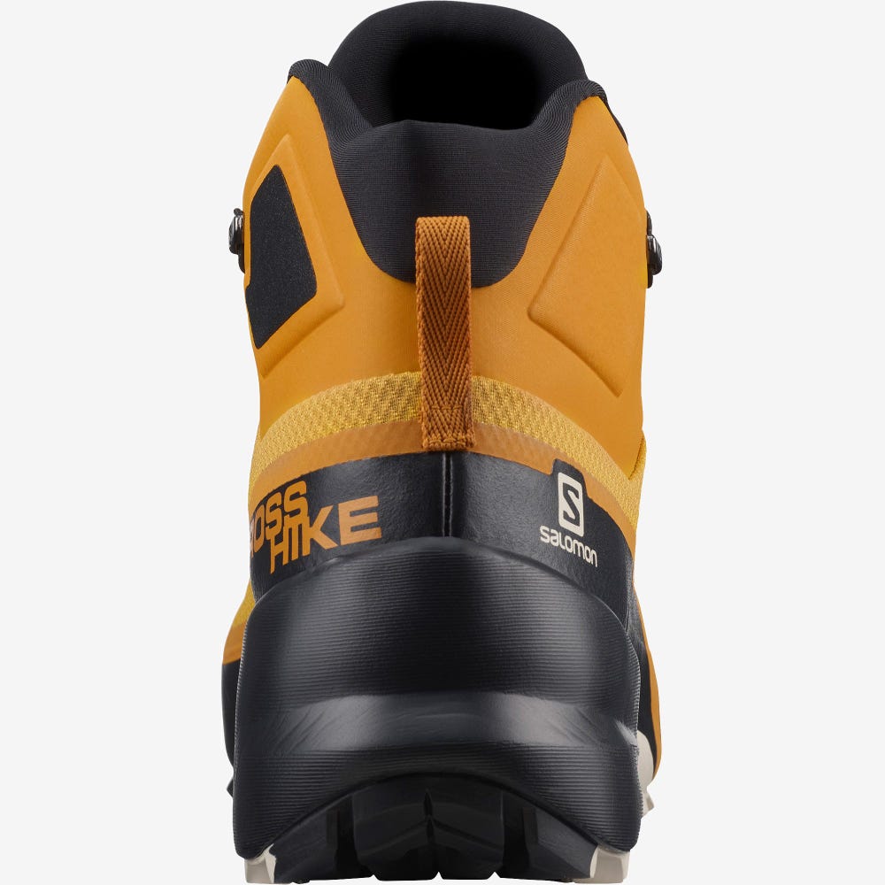 Salomon CROSS HIKE MID GORE-TEX Túrabakancs Férfi Sárga/Fekete | HU807439