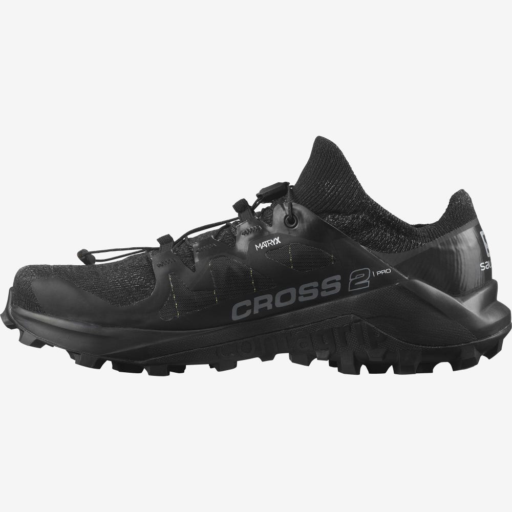 Salomon CROSS PRO 2 Terepfutó Cipő Férfi Fekete | HU653920