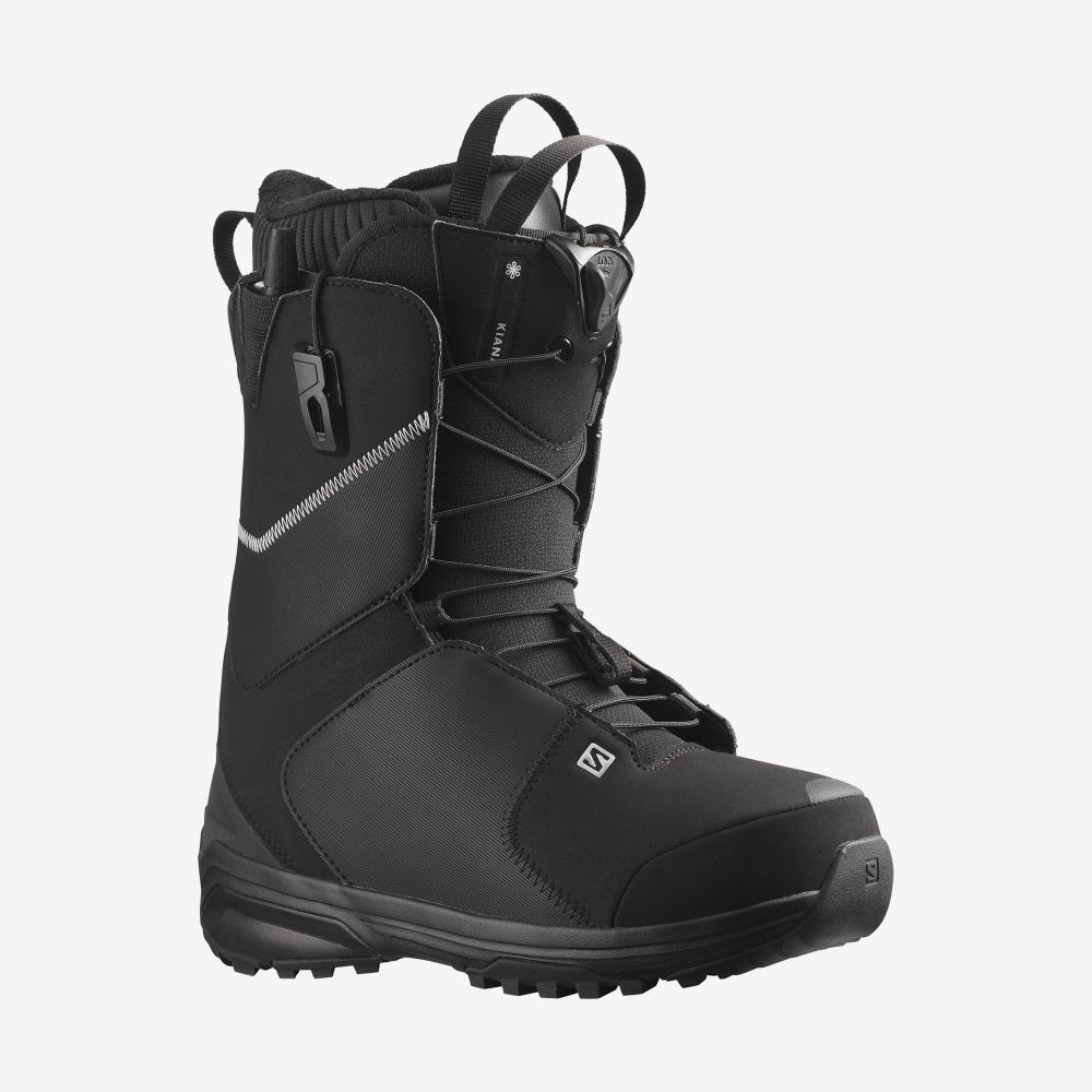 Salomon KIANA Snowboard Bakancs Női Fekete/Titán | HU473268