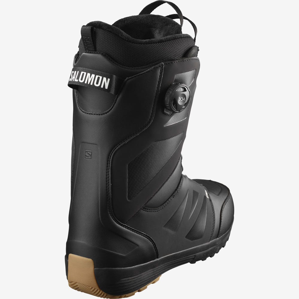 Salomon LAUNCH BOA SJ BOA Snowboard Bakancs Férfi Fekete/Fehér | HU704653