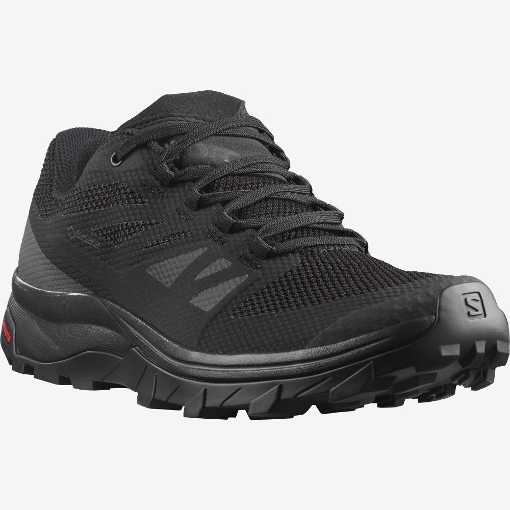 Salomon OUTLINE GORE-TEX Túracipő Férfi Fekete | HU506234