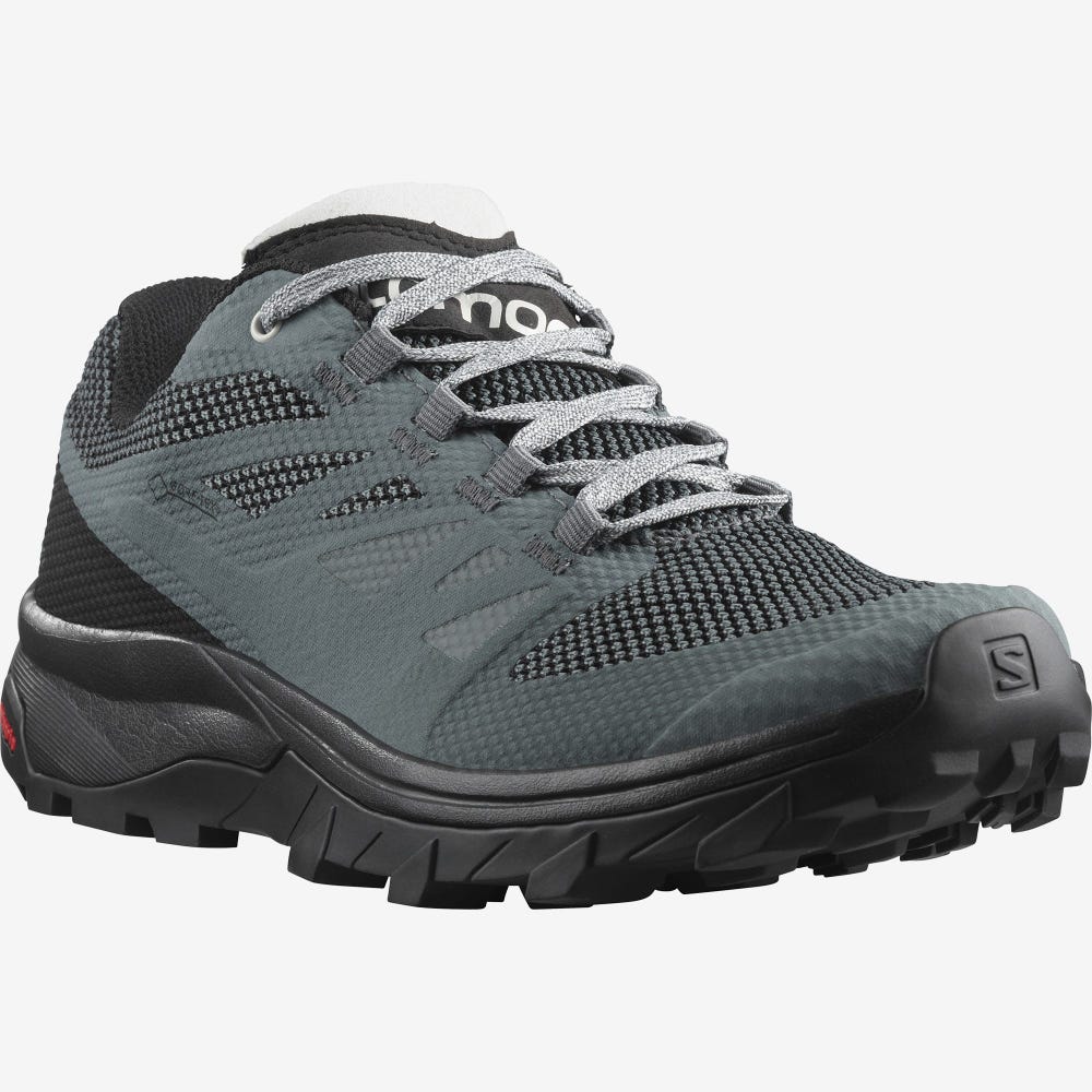 Salomon OUTLINE GORE-TEX Túracipő Női Szürke/Fekete | HU425087