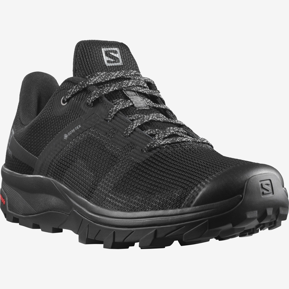 Salomon OUTLINE PRISM GORE-TEX Túracipő Női Szürke Zöld | HU052948