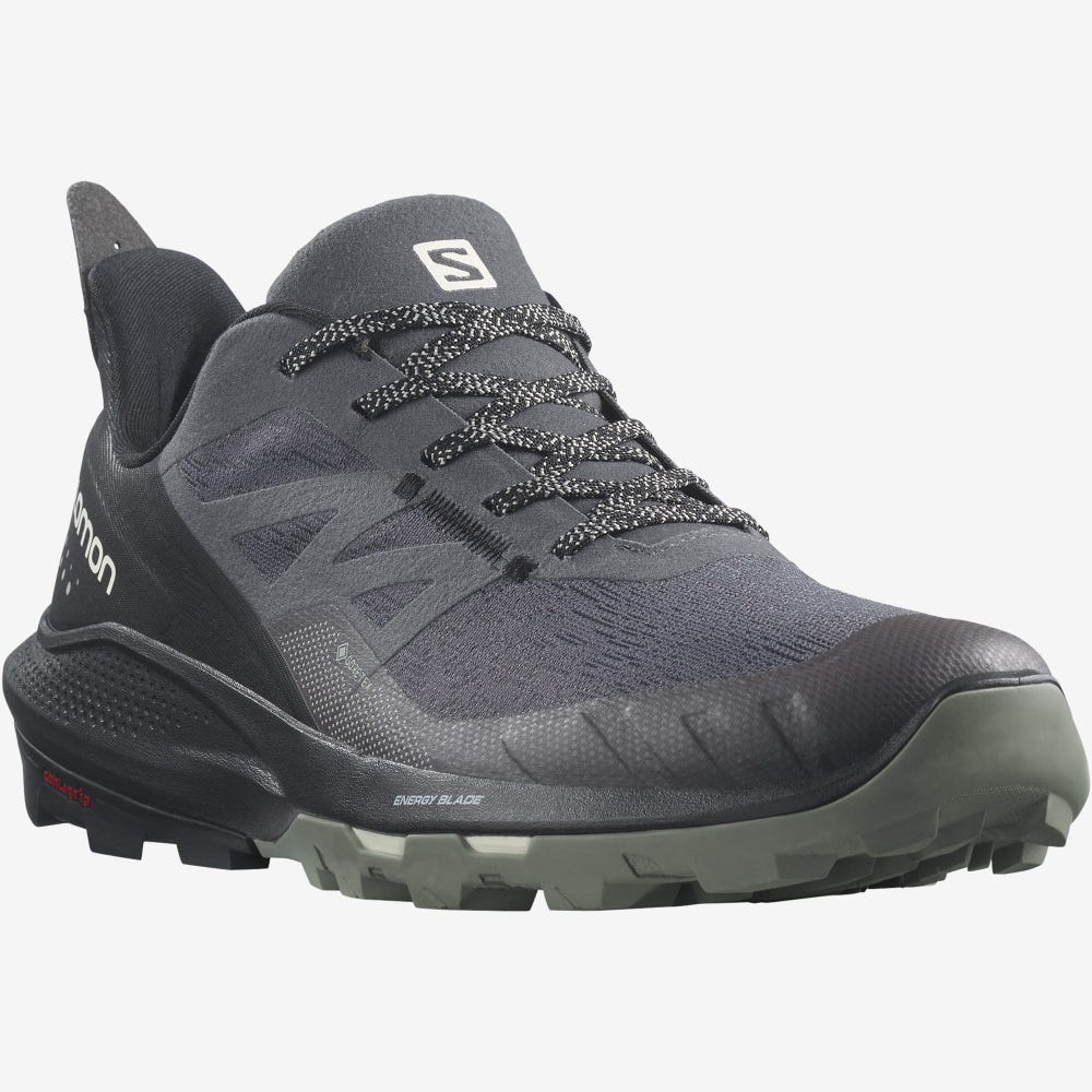 Salomon OUTPULSE GORE-TEX Túracipő Férfi Szürke/Fekete | HU173945