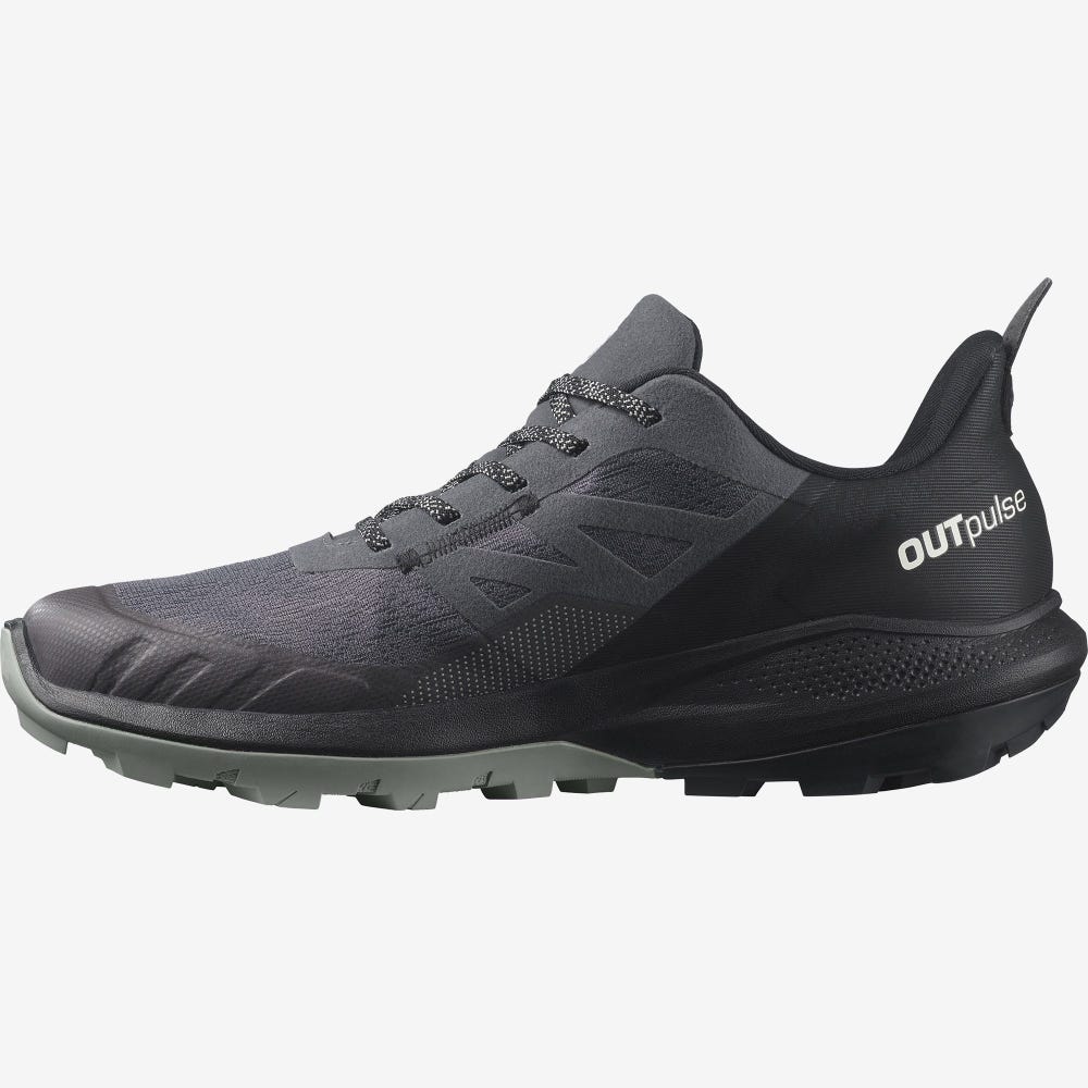 Salomon OUTPULSE GORE-TEX Túracipő Férfi Szürke/Fekete | HU173945