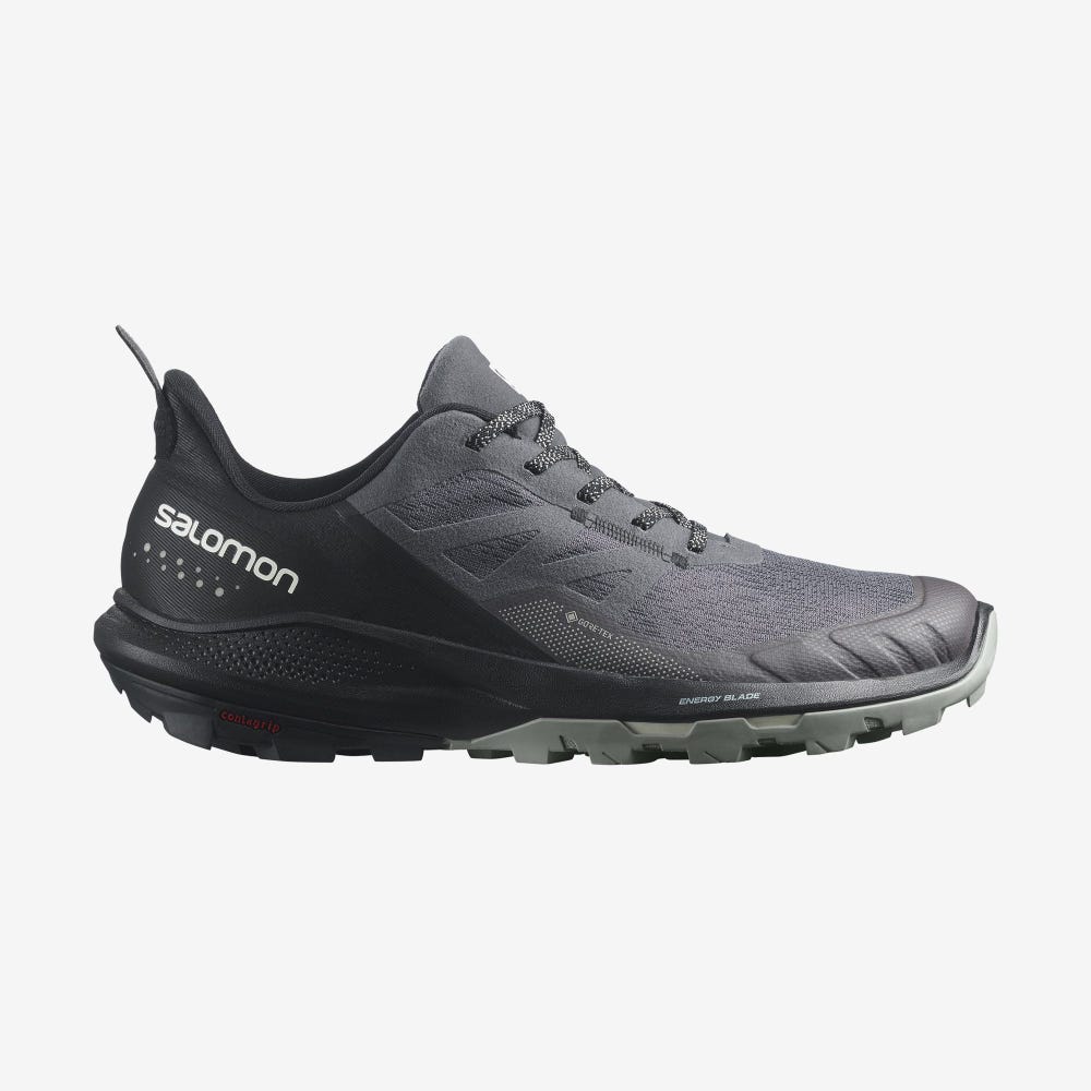 Salomon OUTPULSE GORE-TEX Túracipő Férfi Szürke/Fekete | HU173945