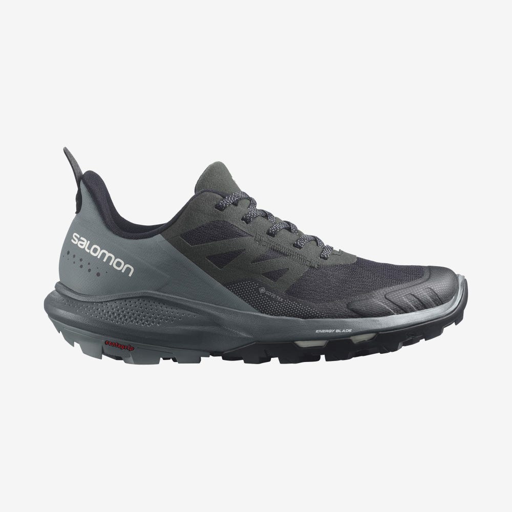 Salomon OUTPULSE GORE-TEX Túracipő Női Fekete/Világos Sárga | HU298603