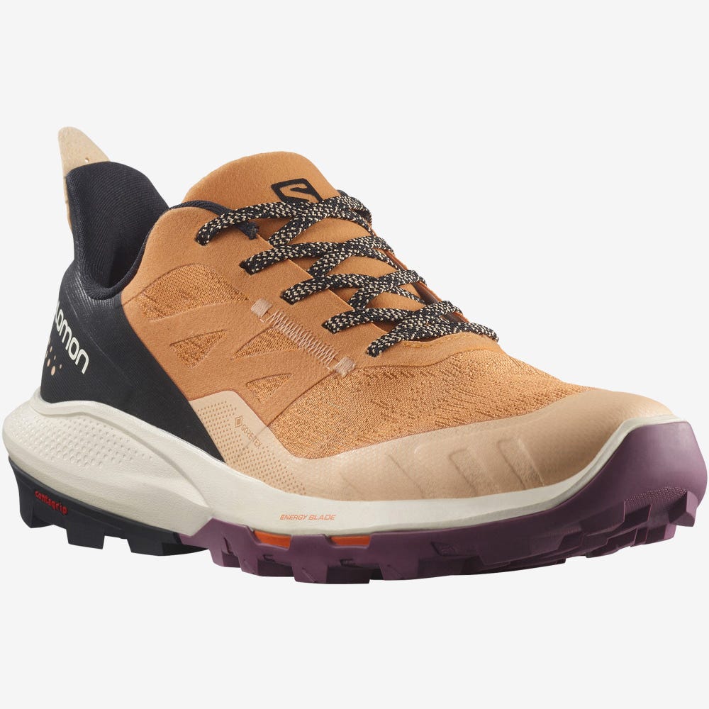 Salomon OUTPULSE GORE-TEX Túracipő Női Sárgabarack/Fekete | HU248301