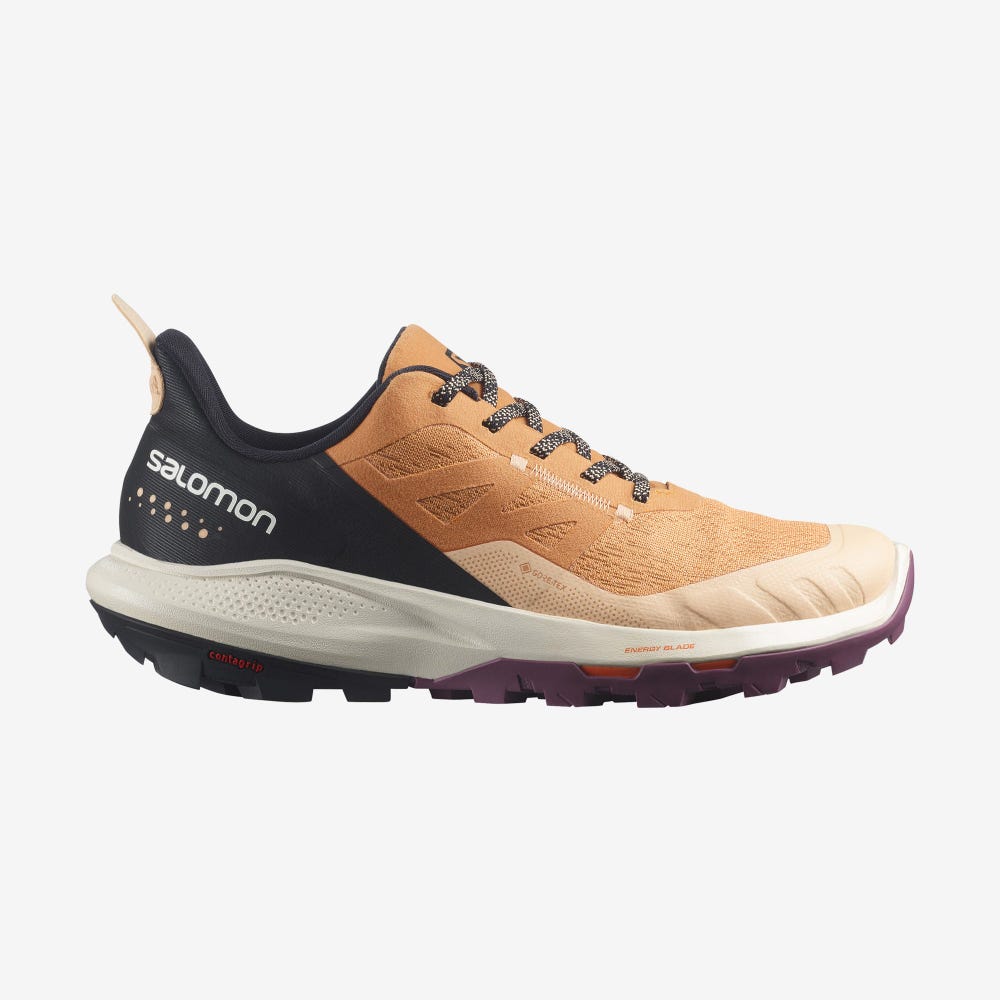 Salomon OUTPULSE GORE-TEX Túracipő Női Sárgabarack/Fekete | HU248301