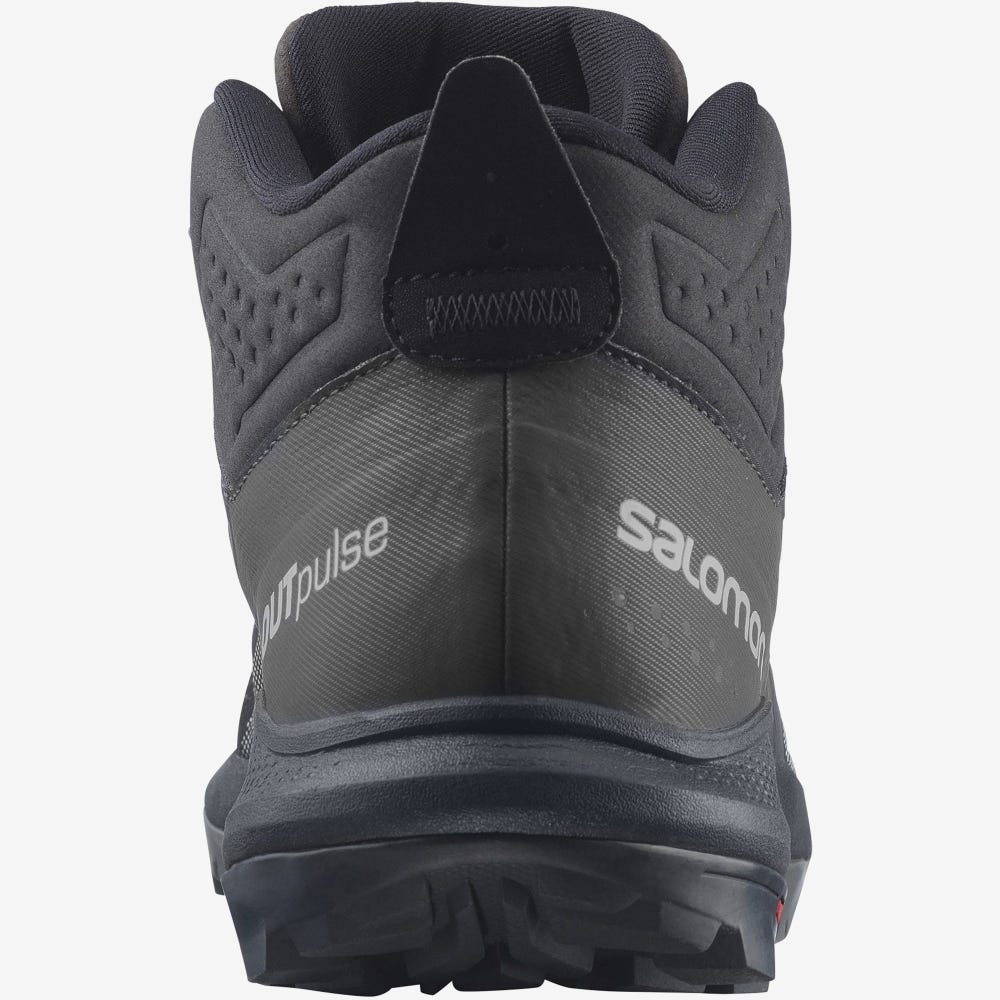 Salomon OUTPULSE MID GORE-TEX Túrabakancs Férfi Fekete/Világos Sárga | HU831426