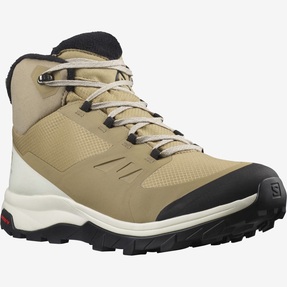 Salomon OUTSNAP CLIMASALOMON™ WATERPROOF Téli Bakancs Férfi Barna/Fekete | HU267483