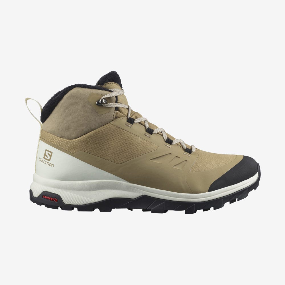 Salomon OUTSNAP CLIMASALOMON™ WATERPROOF Téli Bakancs Férfi Barna/Fekete | HU267483