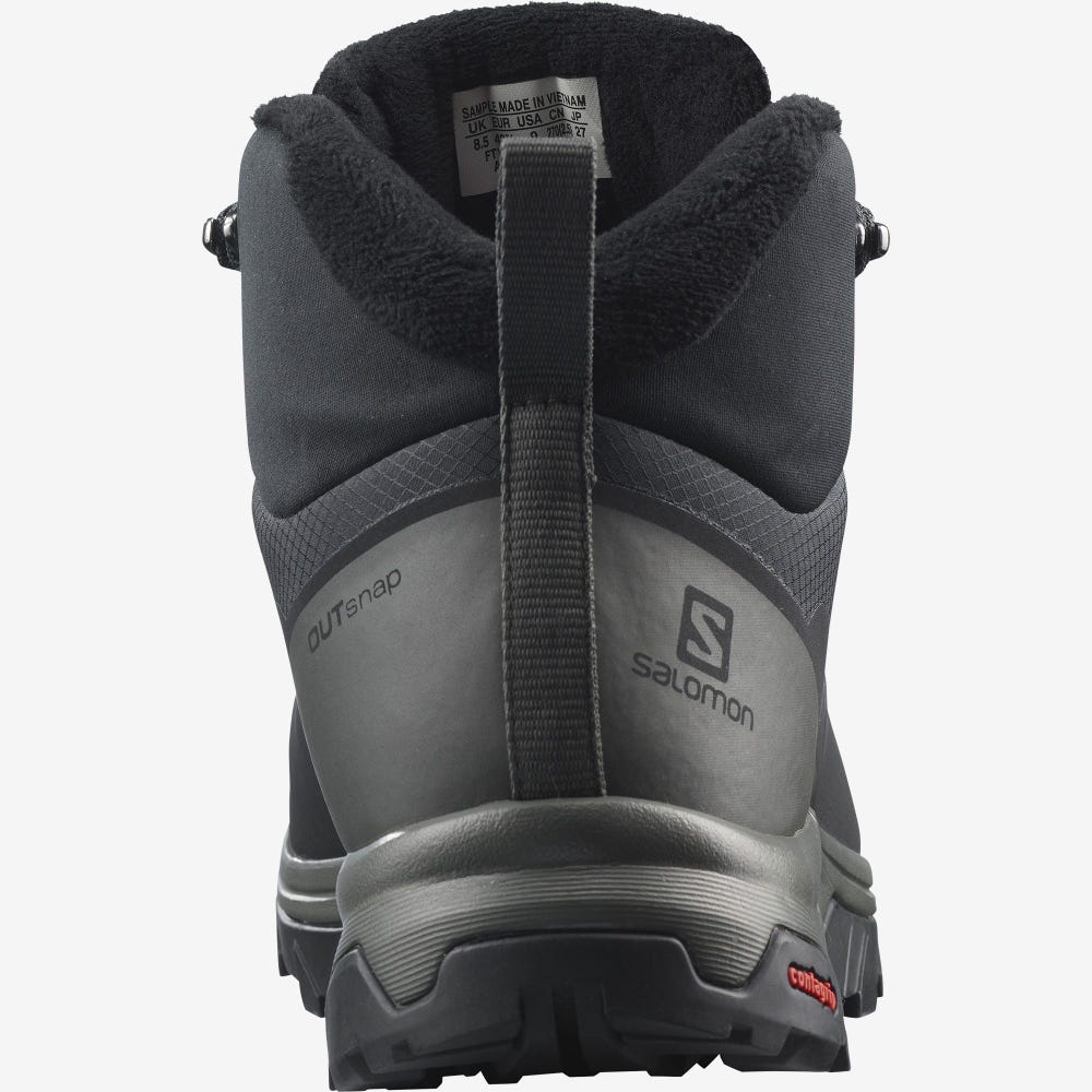 Salomon OUTSNAP CLIMASALOMON™ WATERPROOF Téli Bakancs Férfi Fekete | HU328670