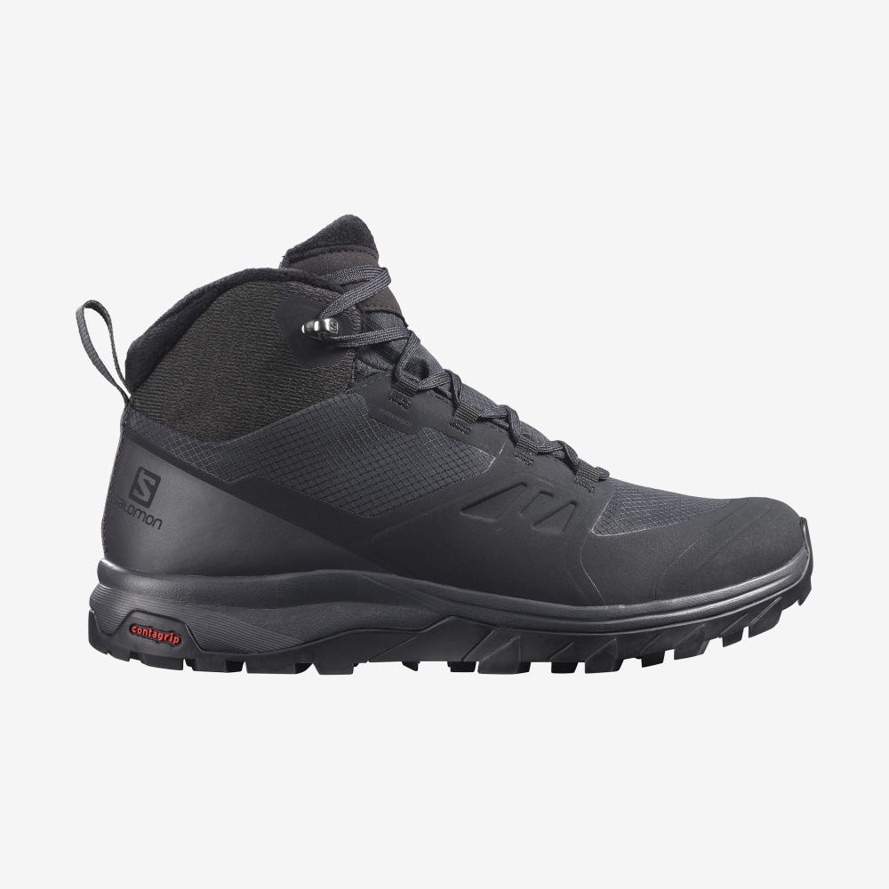 Salomon OUTSNAP CLIMASALOMON™ WATERPROOF Téli Bakancs Női Fekete | HU365782