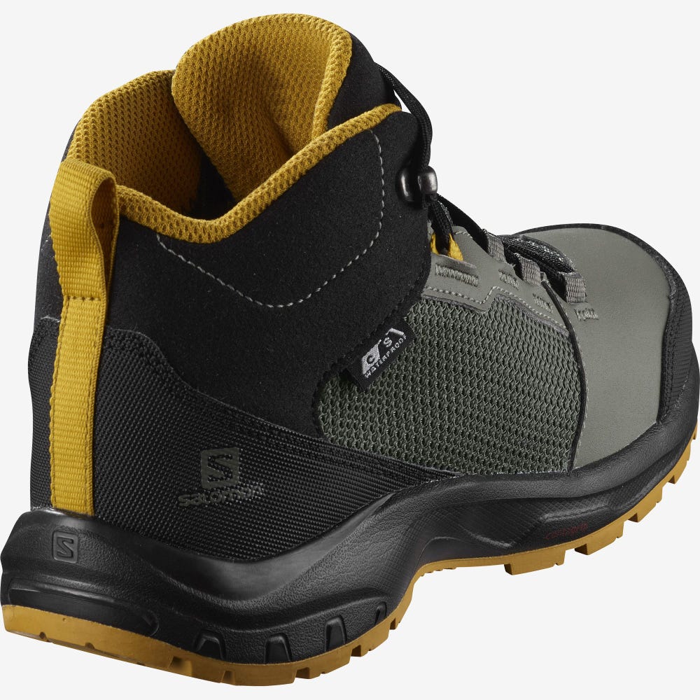 Salomon OUTWARD CLIMASALOMON™ WATERPROOF Túrabakancs Gyerek Szürke/Fekete | HU017423