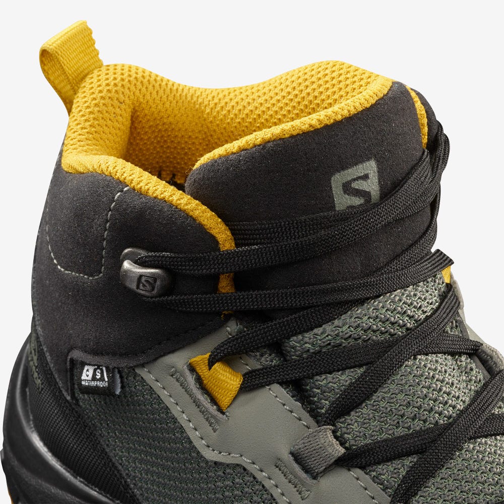 Salomon OUTWARD CLIMASALOMON™ WATERPROOF Túrabakancs Gyerek Szürke/Fekete | HU017423