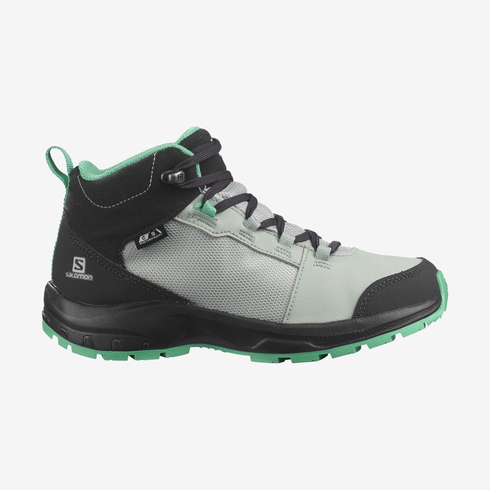 Salomon OUTWARD CLIMASALOMON™ WATERPROOF Túrabakancs Gyerek Világos Türkiz/Szürke/Menta | HU964123