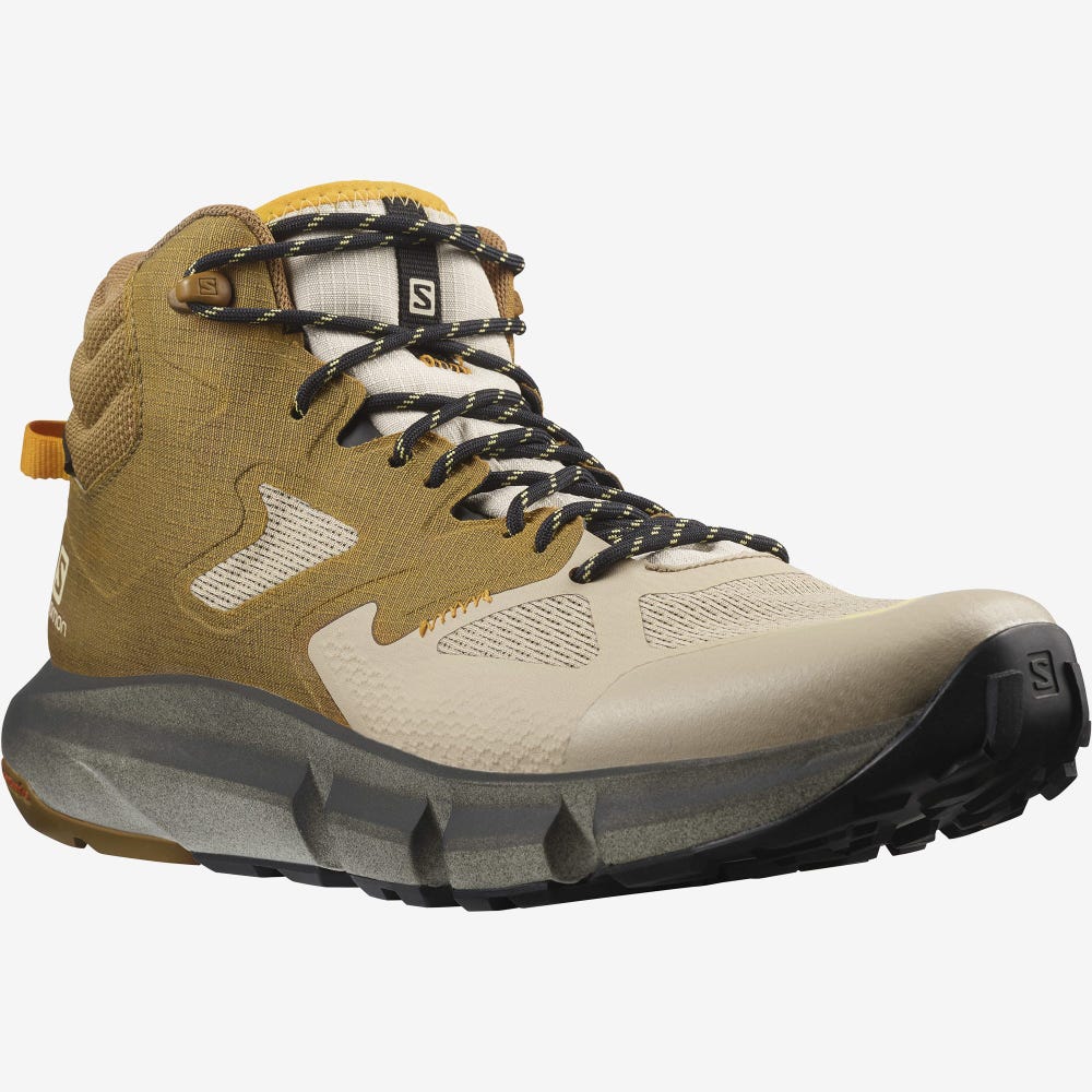 Salomon PREDICT HIKE MID GORE-TEX Túrabakancs Férfi Barna/Bézs | HU520476