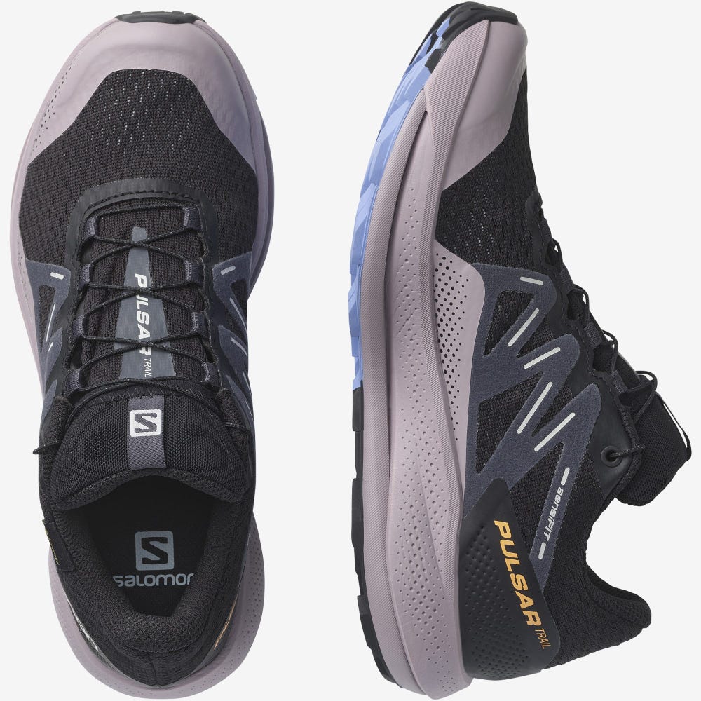 Salomon PULSAR TRAIL GORE-TEX Terepfutó Cipő Női Fekete | HU527408