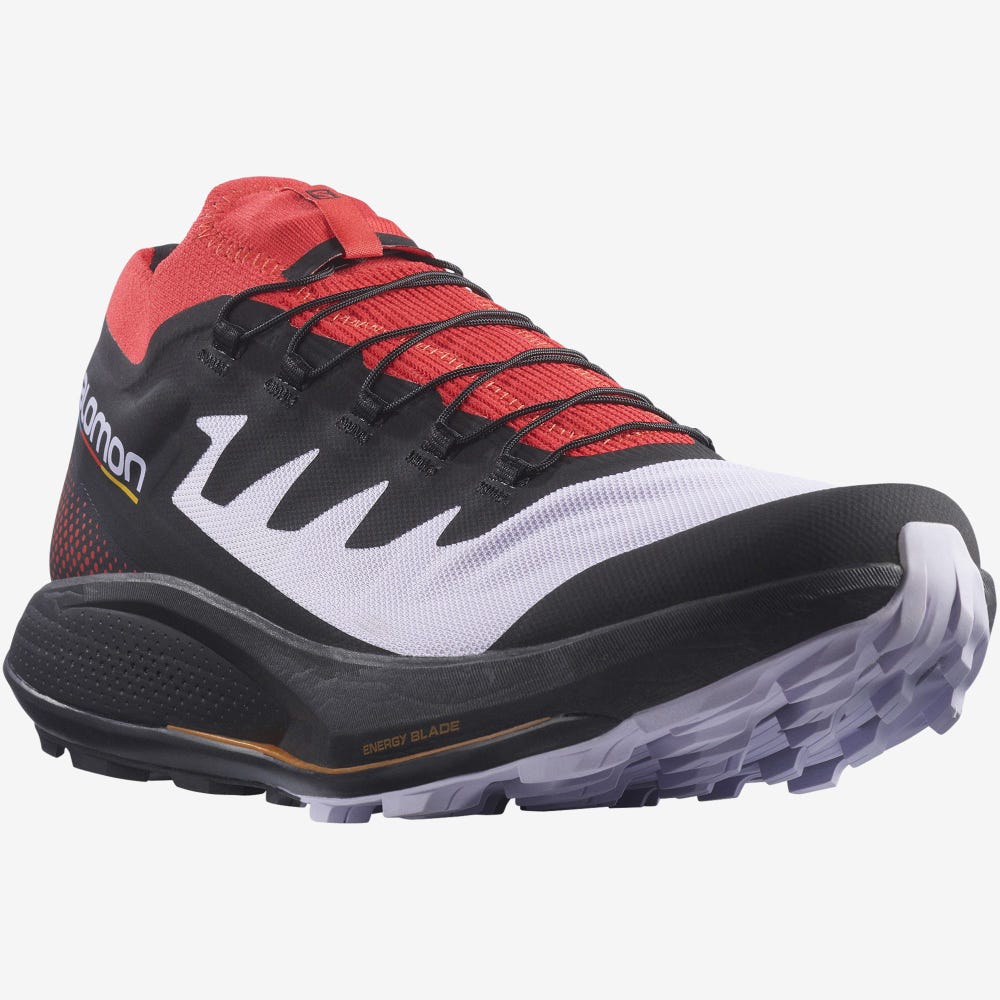 Salomon PULSAR TRAIL PRO Terepfutó Cipő Férfi Lila/Piros/Fekete | HU537182