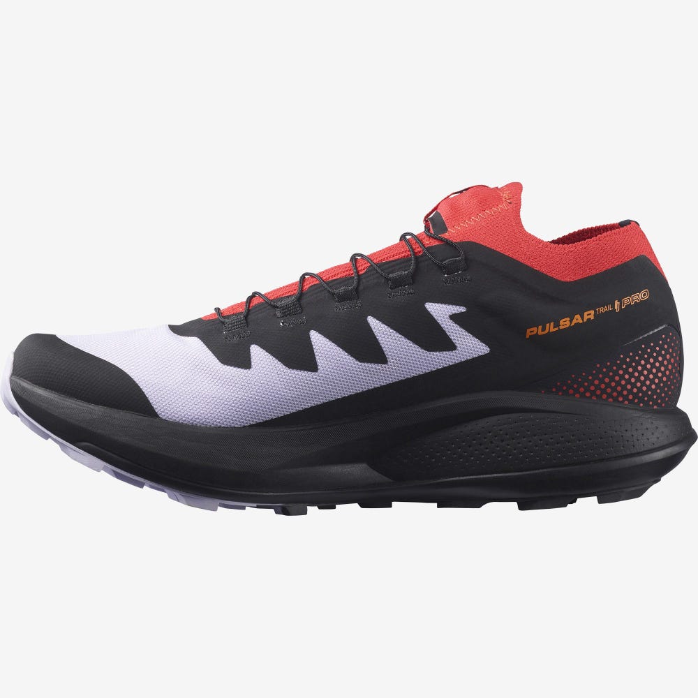 Salomon PULSAR TRAIL PRO Terepfutó Cipő Férfi Lila/Piros/Fekete | HU537182