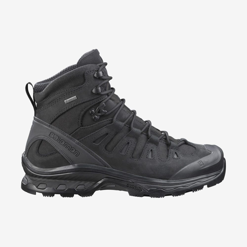 Salomon QUEST 4D GORE-TEX FORCES 2 EN Taktikai Bakancs Férfi Fekete | HU149658