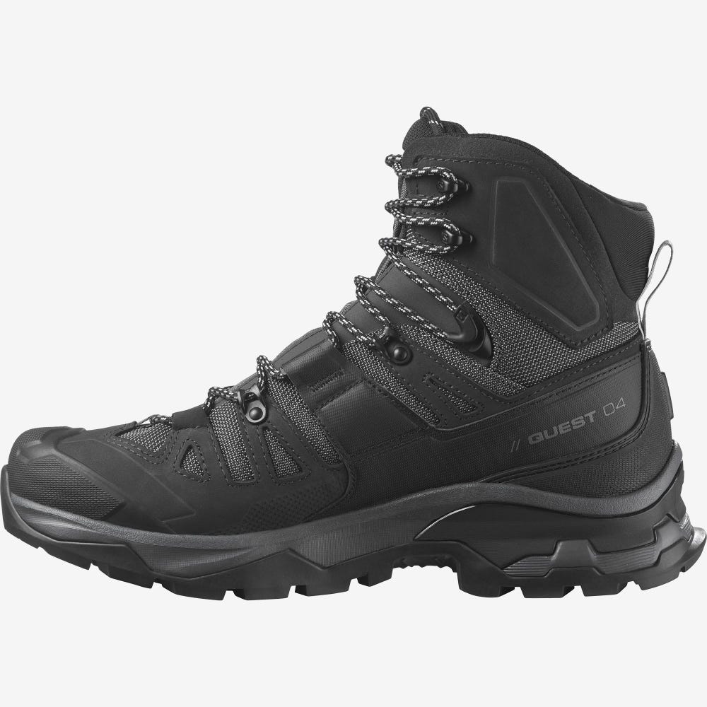 Salomon QUEST 4 GORE-TEX Túrabakancs Férfi Szürke/Fekete | HU295684