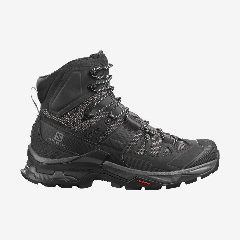 Salomon QUEST 4 GORE-TEX Túrabakancs Férfi Szürke/Fekete | HU295684