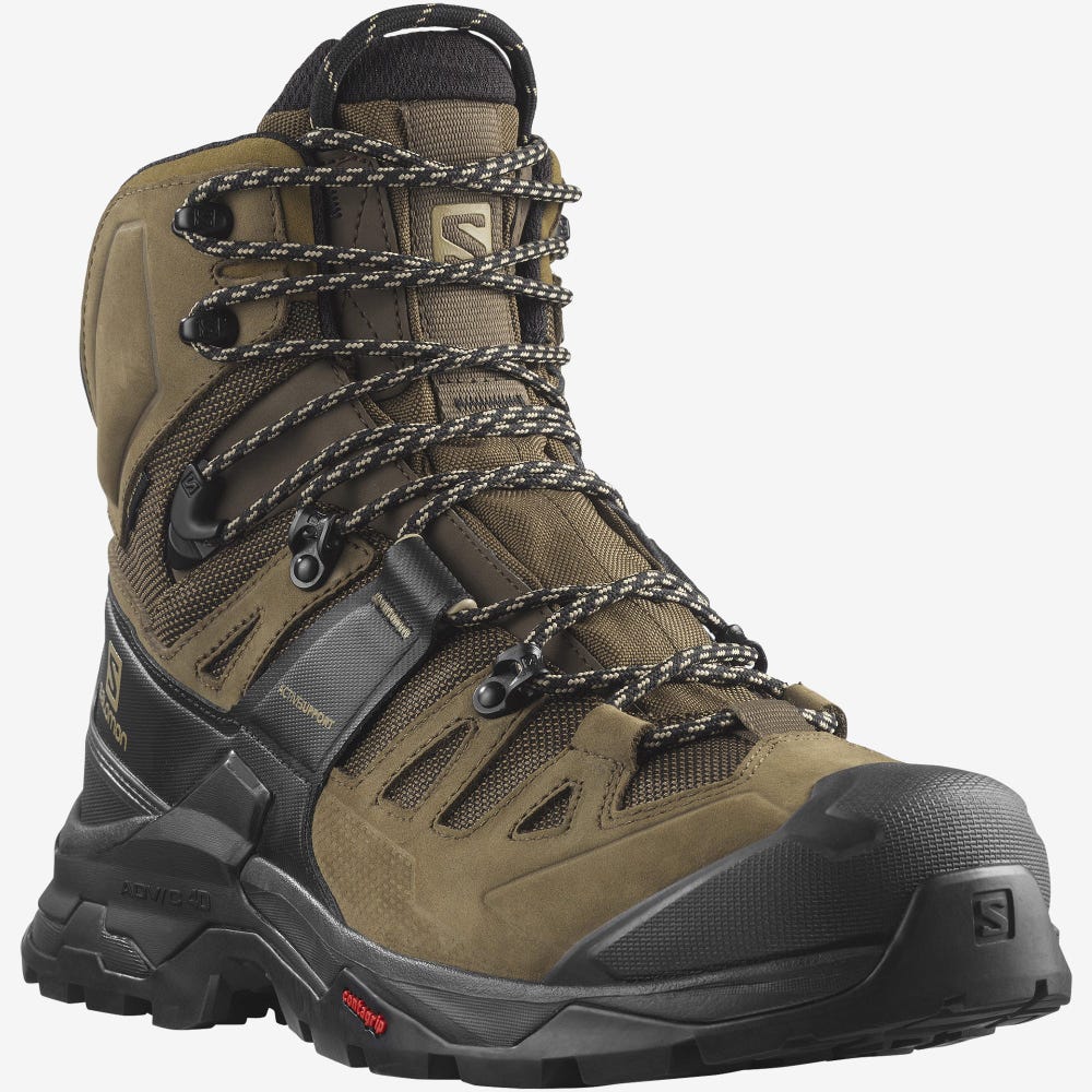 Salomon QUEST 4 GORE-TEX Túrabakancs Férfi Fekete | HU793804