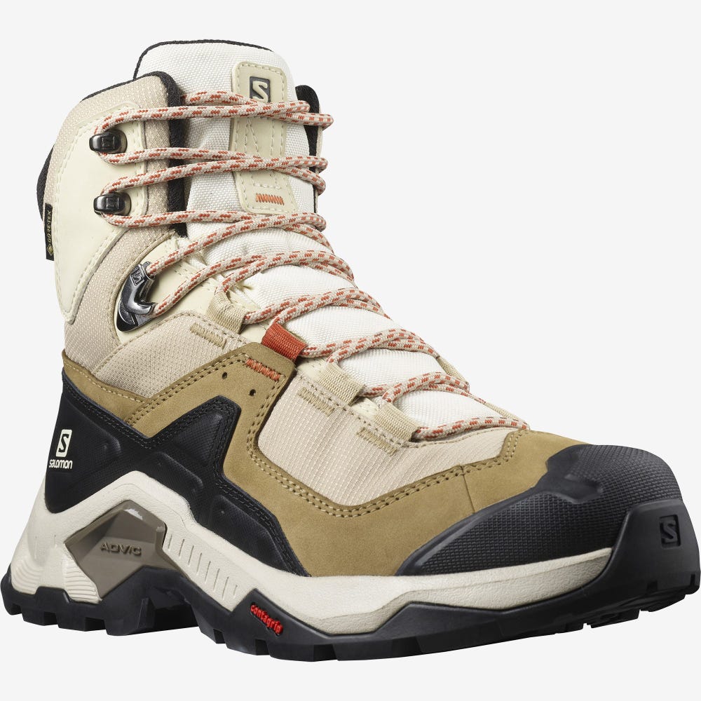 Salomon QUEST ELEMENT GORE-TEX Túrabakancs Női Világos Barna/Narancssárga | HU973681