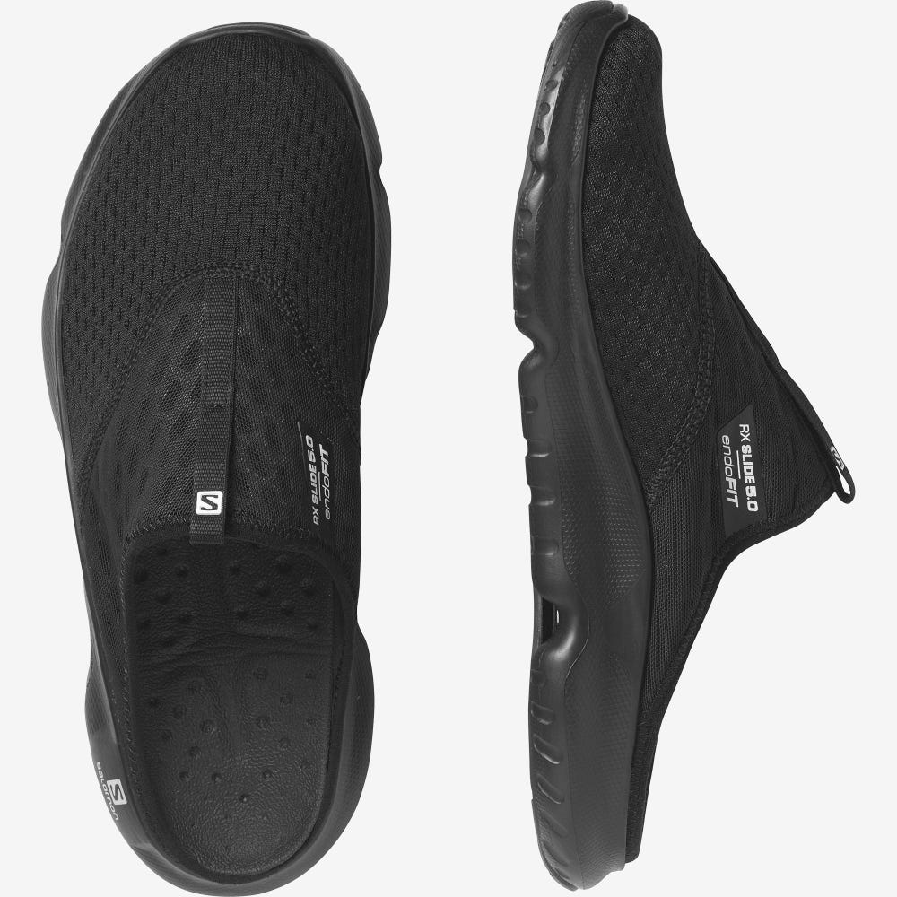 Salomon REELAX SLIDE 5.0 Papucs Férfi Fekete | HU450986