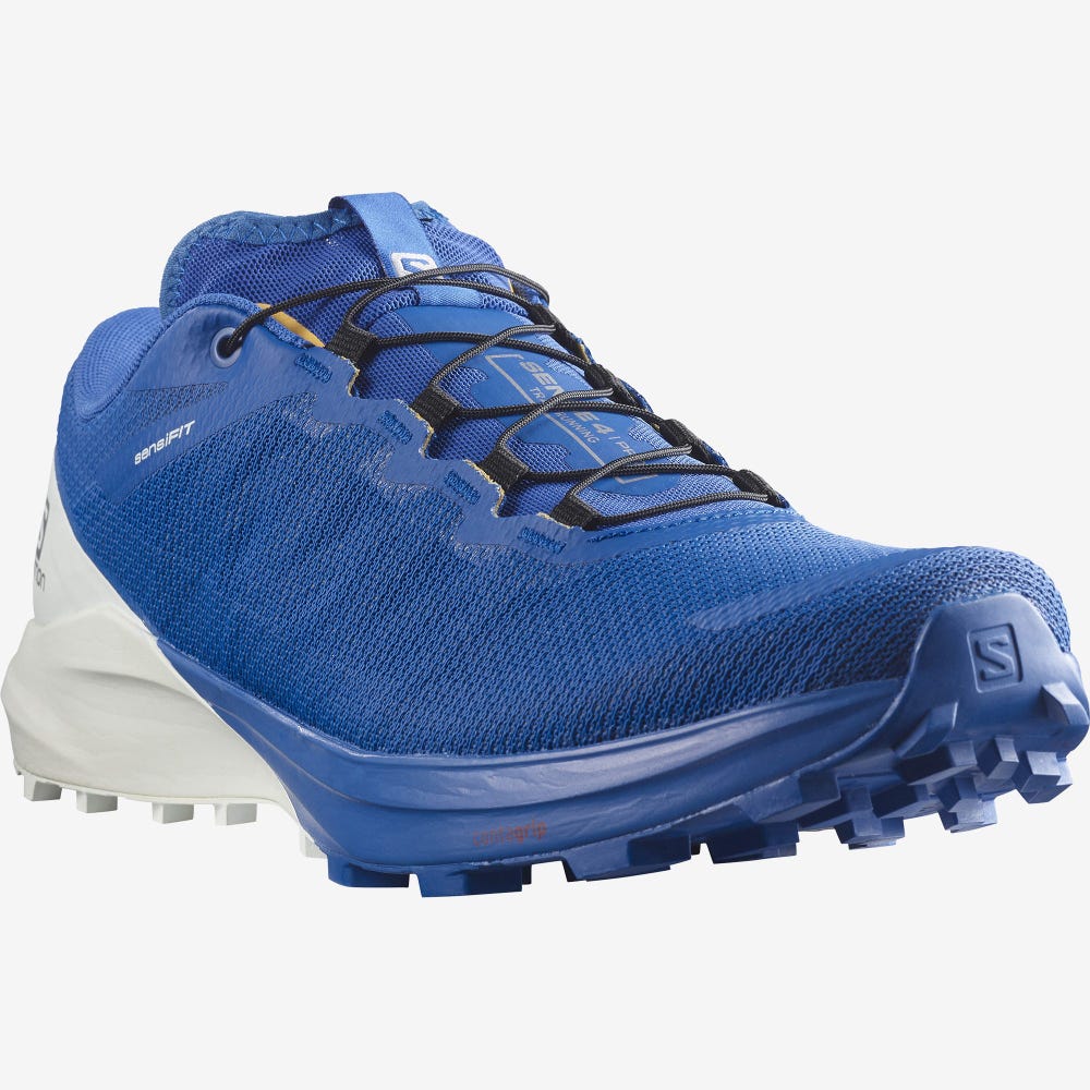 Salomon SENSE PRO 4 Terepfutó Cipő Férfi Fehér/Sárgabarack | HU732518