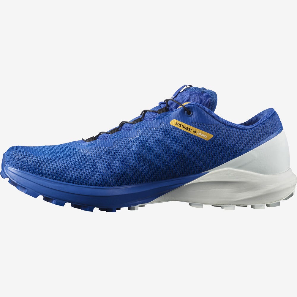 Salomon SENSE PRO 4 Terepfutó Cipő Férfi Fehér/Sárgabarack | HU732518