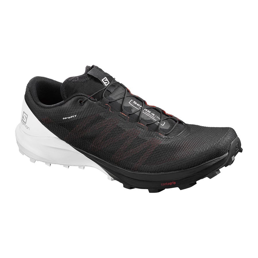 Salomon SENSE PRO 4 Terepfutó Cipő Férfi Fekete/Fehér/Rózsaszín | HU953148