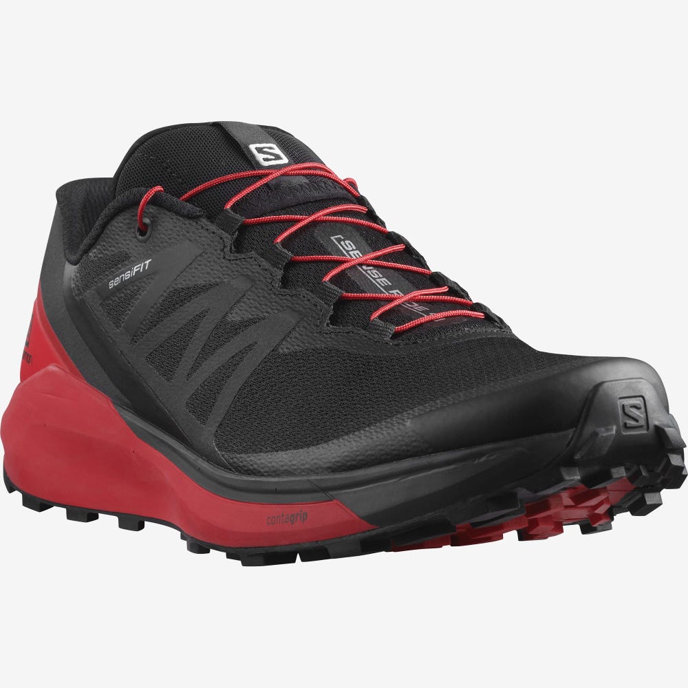 Salomon SENSE RIDE 4 Terepfutó Cipő Férfi Fekete | HU736290