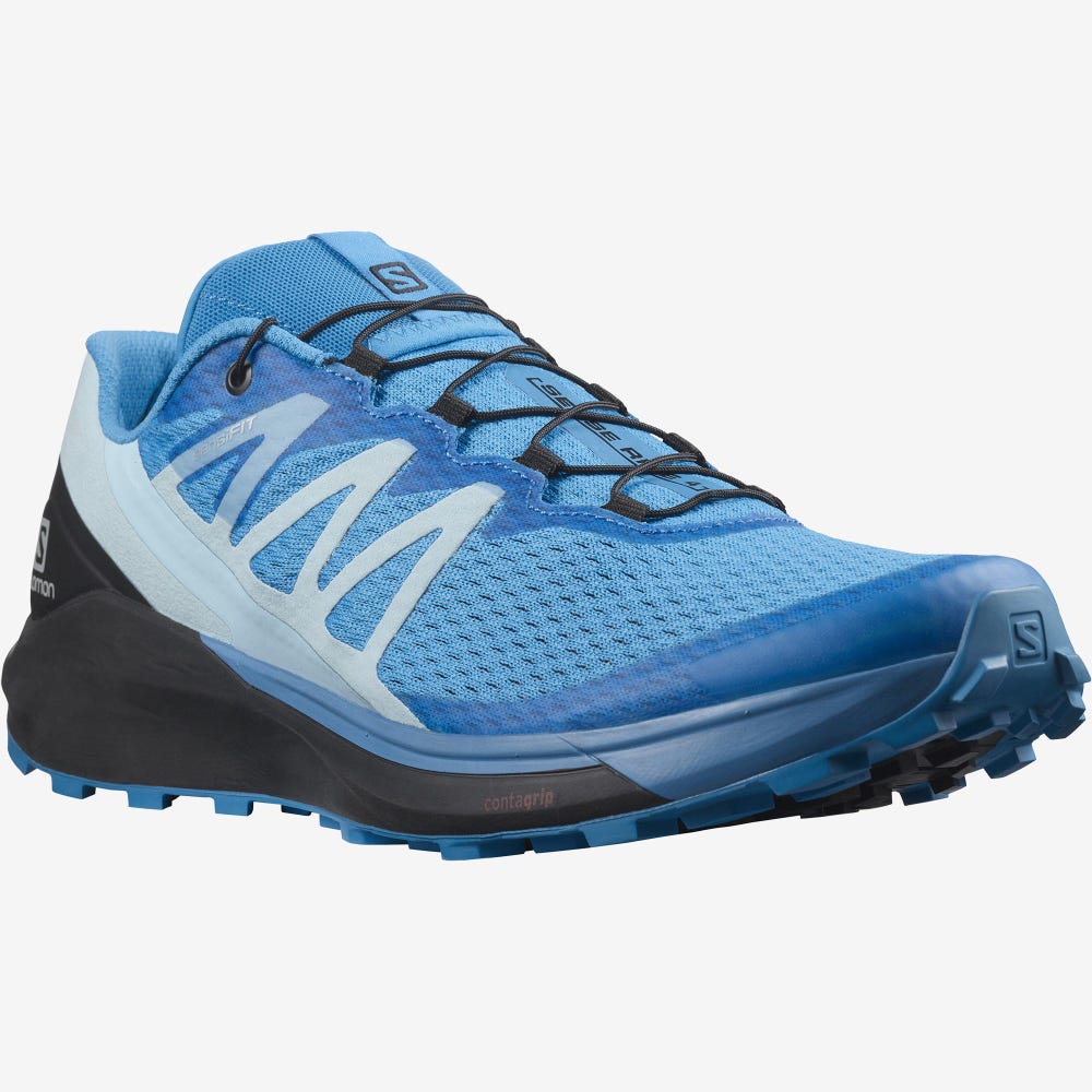 Salomon SENSE RIDE 4 Terepfutó Cipő Férfi Kék/Fekete/Kék | HU742013