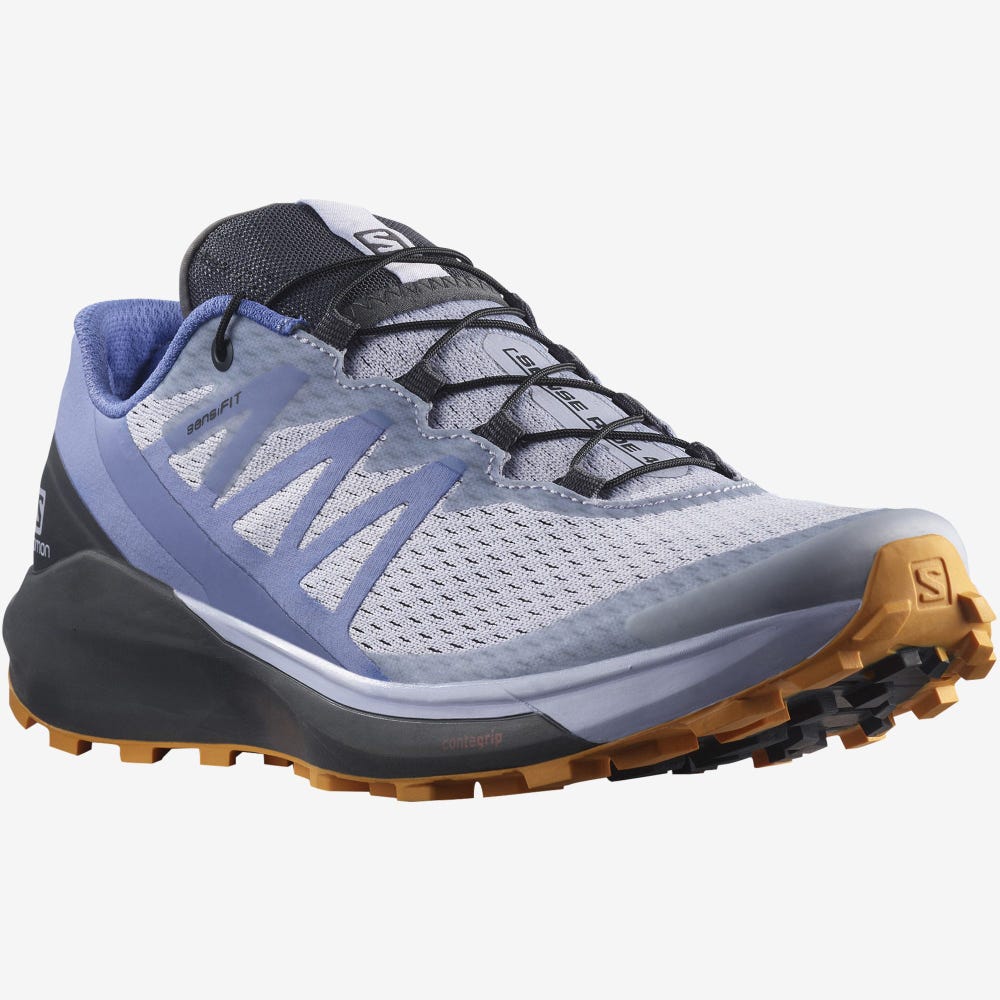 Salomon SENSE RIDE 4 Terepfutó Cipő Női Lila/Narancssárga | HU047631