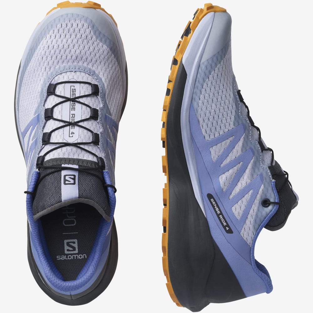 Salomon SENSE RIDE 4 Terepfutó Cipő Női Lila/Narancssárga | HU047631