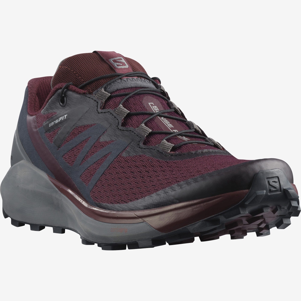 Salomon SENSE RIDE 4 Terepfutó Cipő Női Bordó/Fekete | HU608315